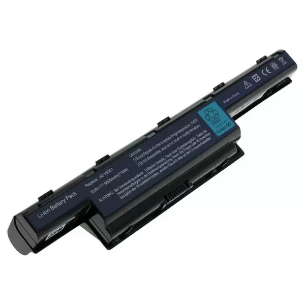 Acer AS10D41 yhteensopiva akku, 6600 mAh