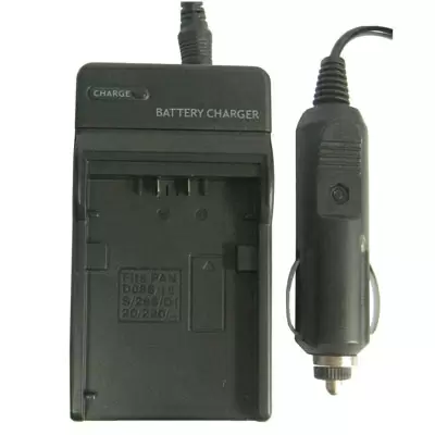 2 in 1 Digital Camera Battery Charger for Panasonic D08S/ 16S/ 28S/ D120/ 220/ 320