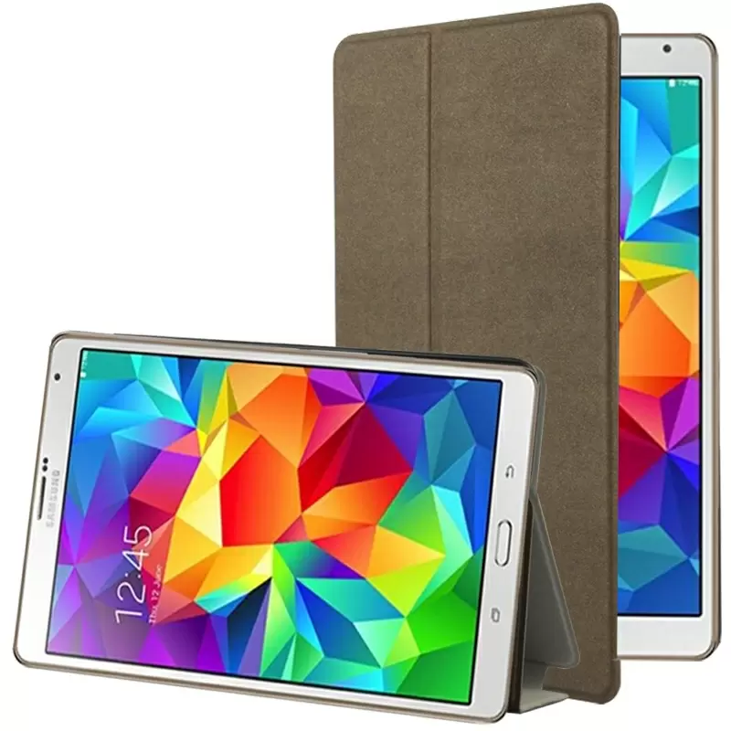 Frosted Texture Flip Leather Case with Holder for Samsung Galaxy Tab S 8.4 / T700 (coffee)