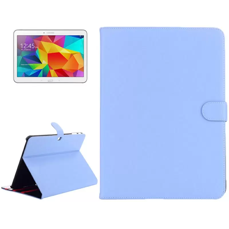 Horizontal Flip Leather Case with Holder for Samsung Galaxy Tab 4 10.1 / SM-T530 (Blue)
