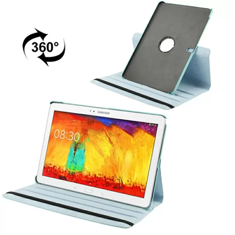 360 Degree Rotatable Litchi Texture Leather Case with 3-angle Viewing Holder for Samsung Galaxy Note Pro 12.2 / P900 / Samsung Galaxy Tab Pro 12.2(Baby Blue)