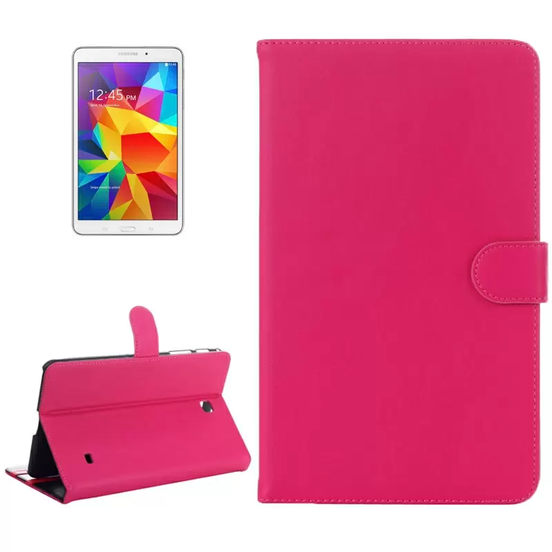 Horizontal Flip Leather Case with Holder for Samsung Galaxy Tab 4 8.0 / T330 (Magenta)