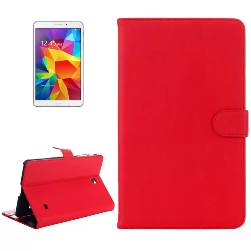 Horizontal Flip Leather Case with Holder for Samsung Galaxy Tab 4 8.0 / T330 (Red)