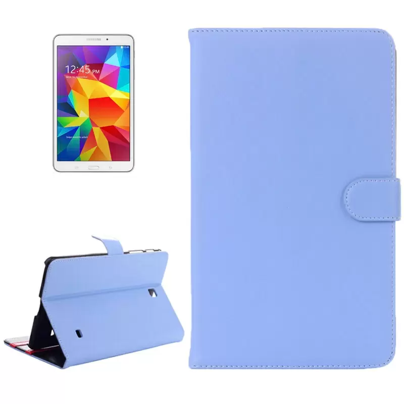 Horizontal Flip Leather Case with Holder for Samsung Galaxy Tab 4 8.0 / T330 (Baby Blue)