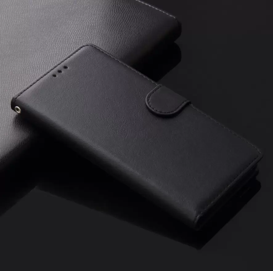 Samsung Galaxy A8(2018) nahkainen suojakotelo (musta)