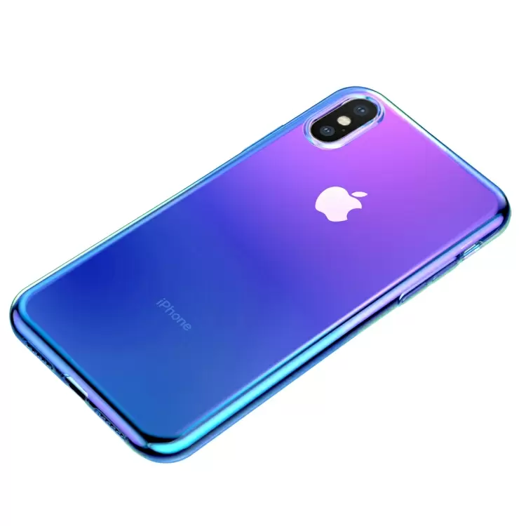 iPhone XS kaksivärinen suojakuori (Sininen)