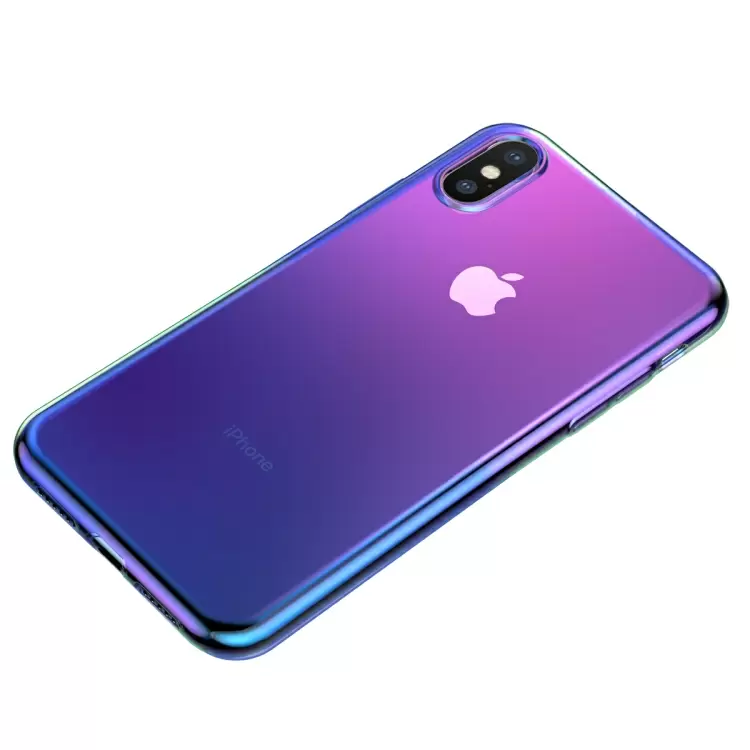 iPhone XS kaksivärinen suojakuori (Tumma violetti)