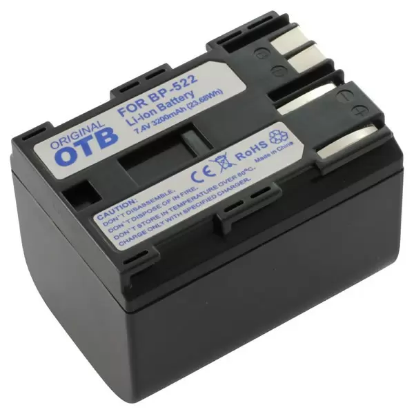 Canon BP-522 yhteensopiva akku, 3200 mAh