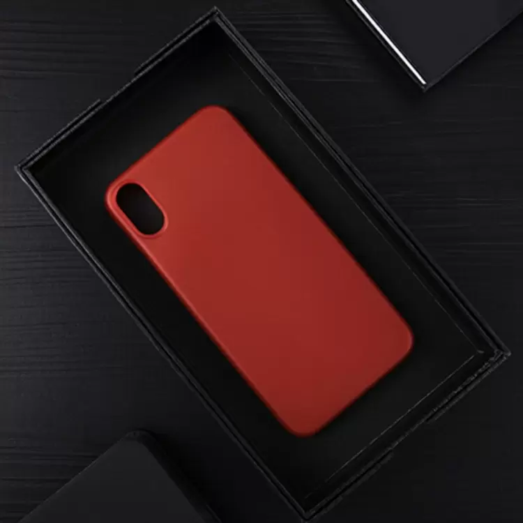 iPhone X Ultra ohut suojakuori (Punainen)