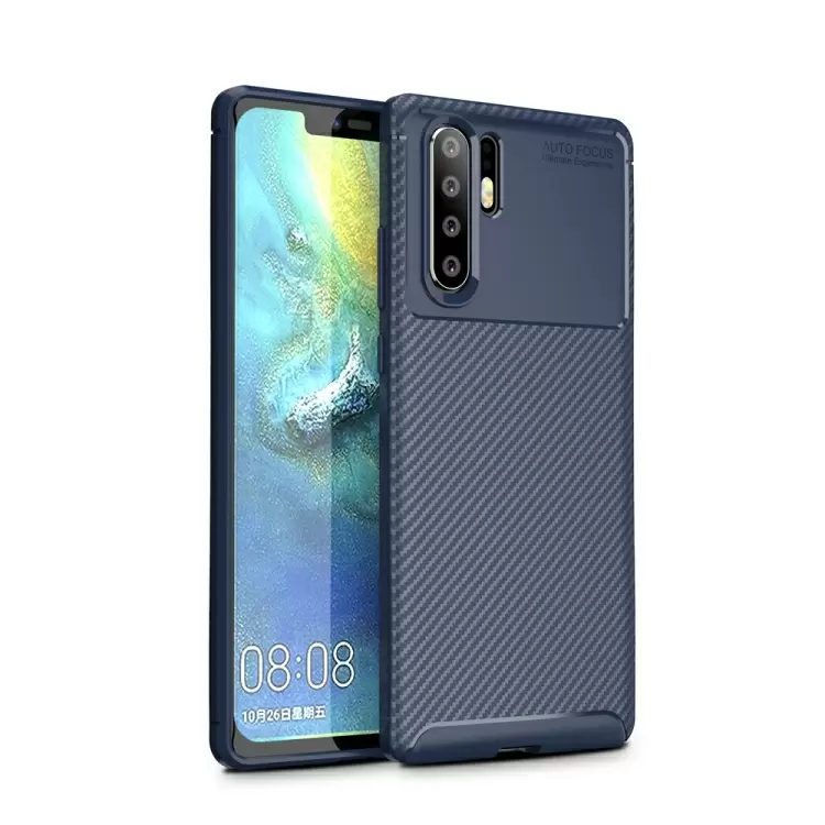Huawei P30 Pro hiilikuitu suojakuori (sininen)