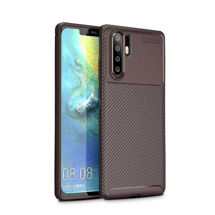 Huawei P30 Pro hiilikuitu suojakuori (ruskea)