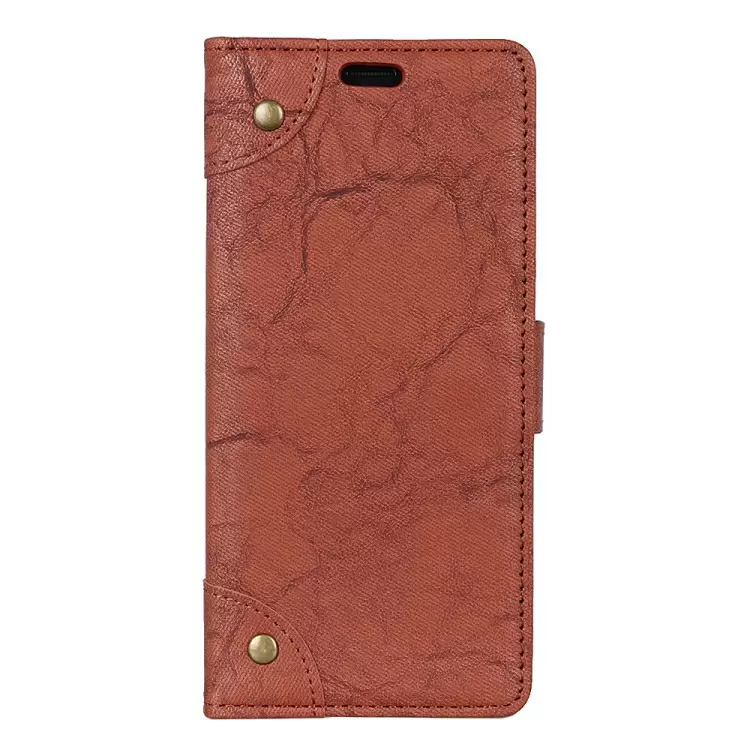 Nokia 7.1 nahkainen suojakotelo lompakolla (Ruskea)