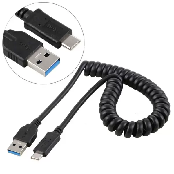 USB uros USB-C irroitettava kaapeli, 1m 