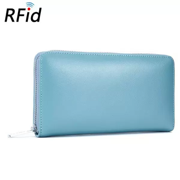 Antimagneettinen RFID-lompakko naisille (sininen)