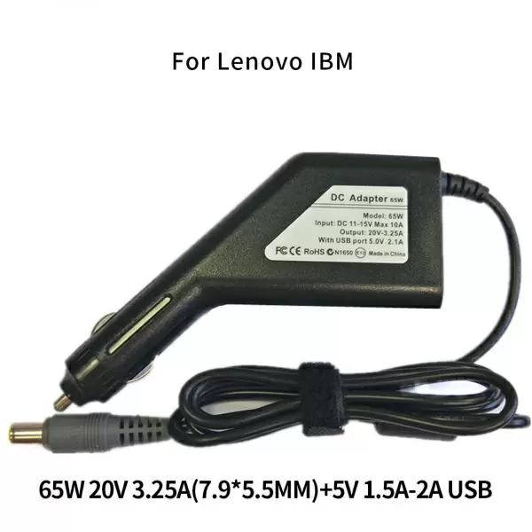Yleismallinen 65W-90W autolaturi HP:n kannettaville tietokoneille
