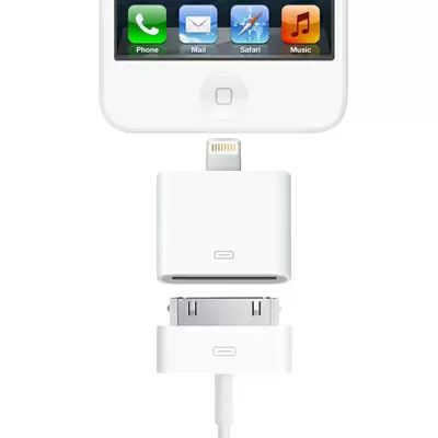 8Pin to 30pin Adapter for iPhone 5 / 5S /5C , iPad mini / mini 2 Retina, iPod touch 5, iPad 4, iPod Nano 7(White)