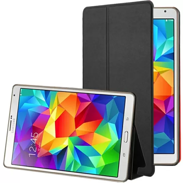 Frosted Texture Flip Leather Case with Holder for Samsung Galaxy Tab S 8.4 / T700 (Black)