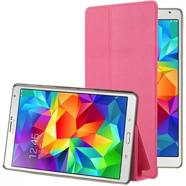 Frosted Texture Flip Leather Case with Holder for Samsung Galaxy Tab S 8.4 / T700 (Magenta)