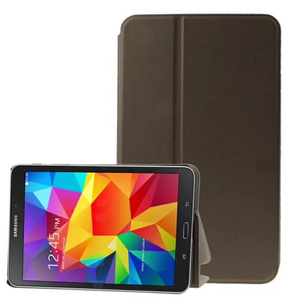 Frosted Texture Flip Leather Case with Holder for Samsung Galaxy Tab 4 8.0 / T330 (Brown)