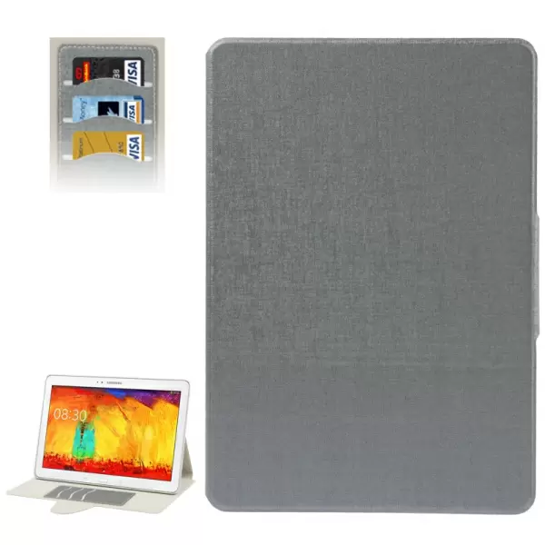 Oracle Leather Case with Credit Card Slots & Holder for Samsung Galaxy Note & Tab Pro 12.2 / P900  (Black)