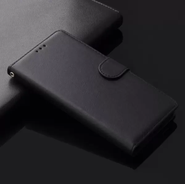 Samsung Galaxy A8(2018) nahkainen suojakotelo (musta)
