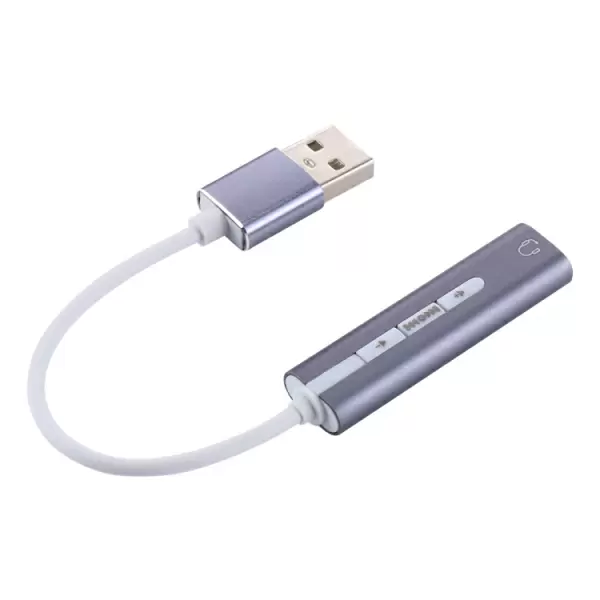 Ulkoinen USB-äänikortti tietokoneelle, 3.5mm 