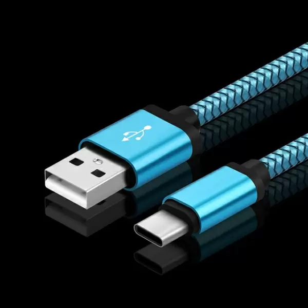 USB-C / USB-A  data- ja latauskaapeli