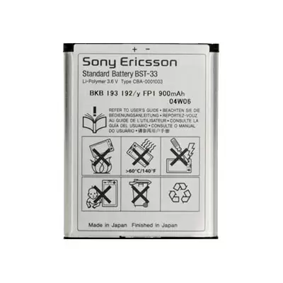 Sony Ericsson BST-33 refurbished akku, alkuperäinen 