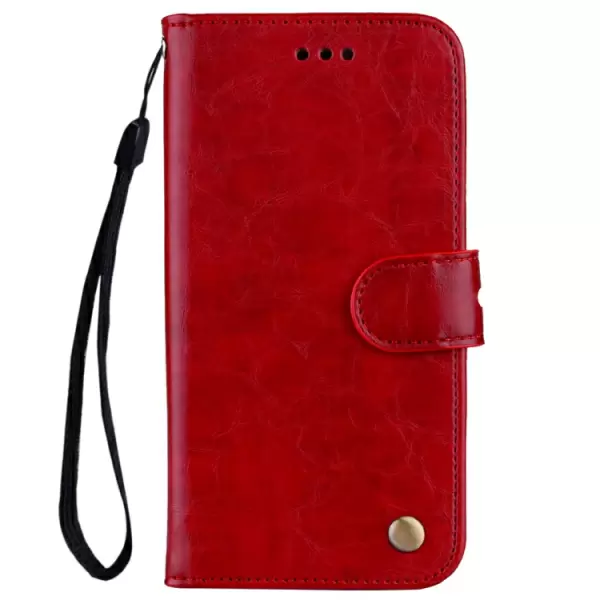 Huawei Y6 (2018) nahkainen kotelo (punainen)