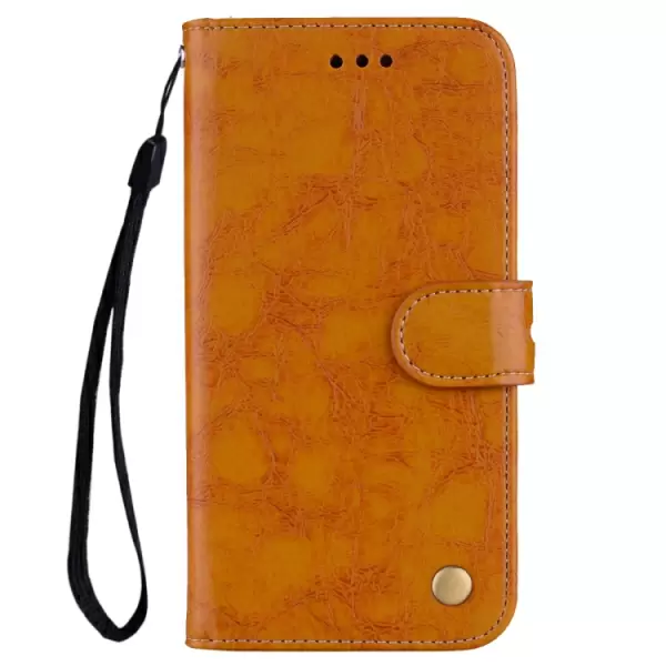 Huawei Mate 20 Pro business-tyylinen käännettävä suojakotelo lompakolla (Ruskea)