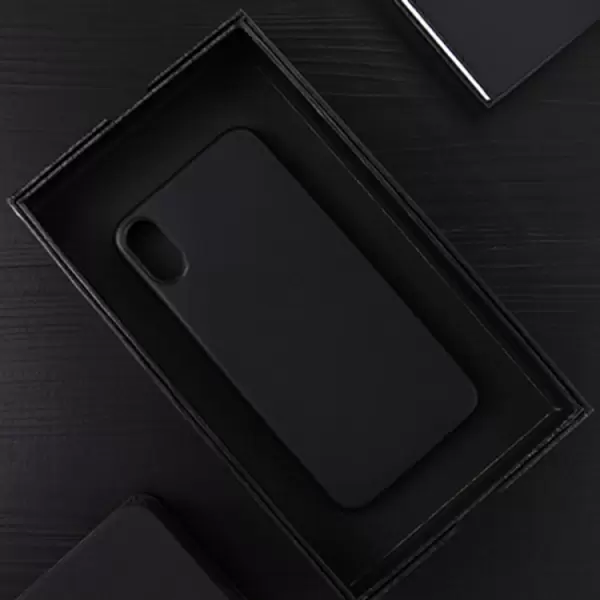 iPhone X Ultra ohut suojakuori (musta)