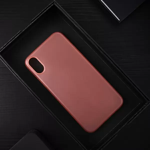 iPhone X Ultra ohut suojakuori (vaaleanpunainen)