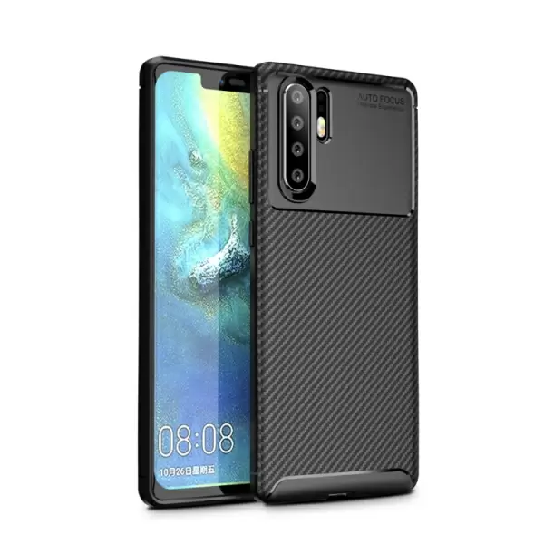 Huawei P30 Pro hiilikuitu suojakuori (musta)
