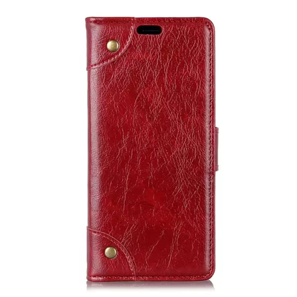 Samsung Galaxy J4+ nahkainen kotelo (Punainen)