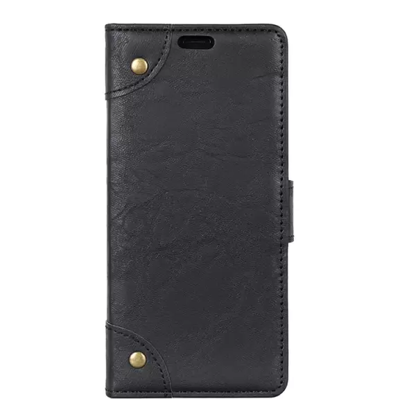 Nokia 7.1 suojakotelo lompakolla (Musta)