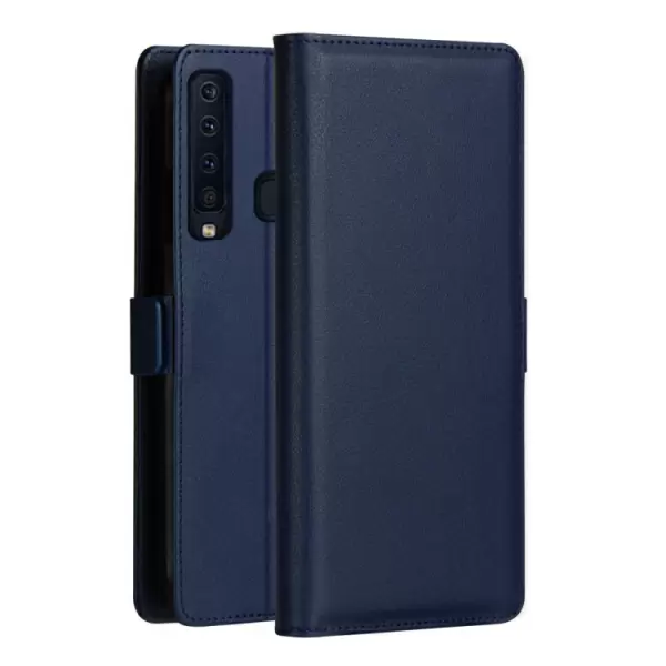 Samsung Galaxy A9 (2018) nahkainen suojakotelo, Sininen