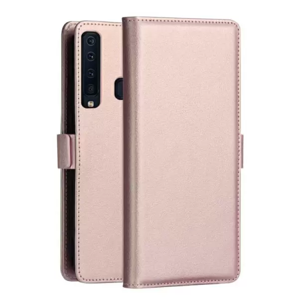 Samsung Galaxy A9 (2018) nahkainen suojakotelo, Vaaleanpunainen
