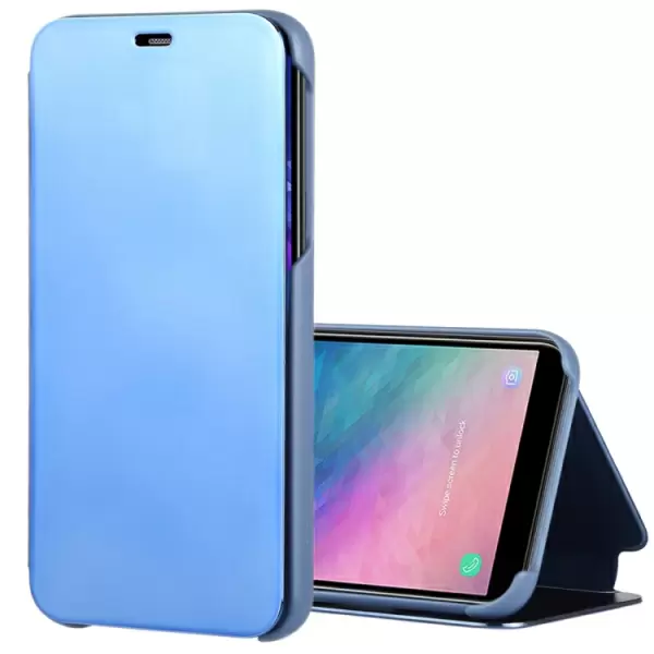 Samsung Galaxy J4 2018 peilaava kotelo pidikkeellä (Sininen)