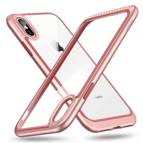 iPhone X TPU-suojakotelo (Ruusukulta)