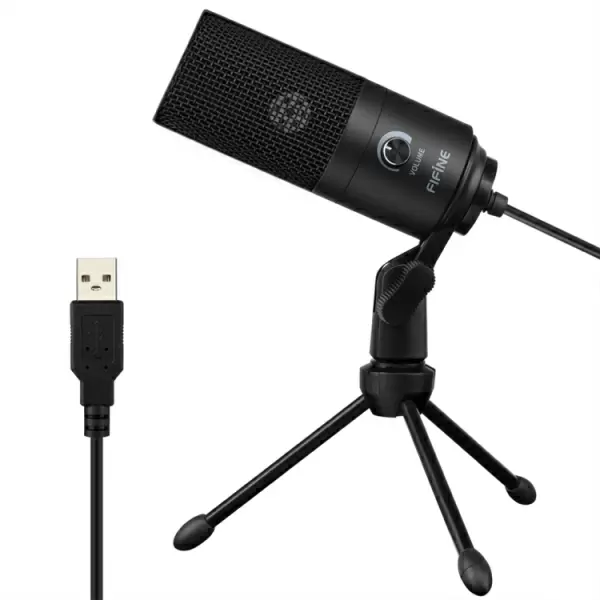 FIFINE K669B 5V USB-mikrofoni PC:lle ja Macille