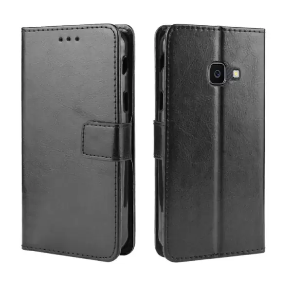 Samsung Galaxy Xcover 4 / 4s nahkainen suojakotelo (musta)