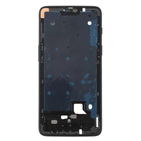 OnePlus 6 etukotelo LCD-kehyksellä sekä sivupainikkeilla (Musta)