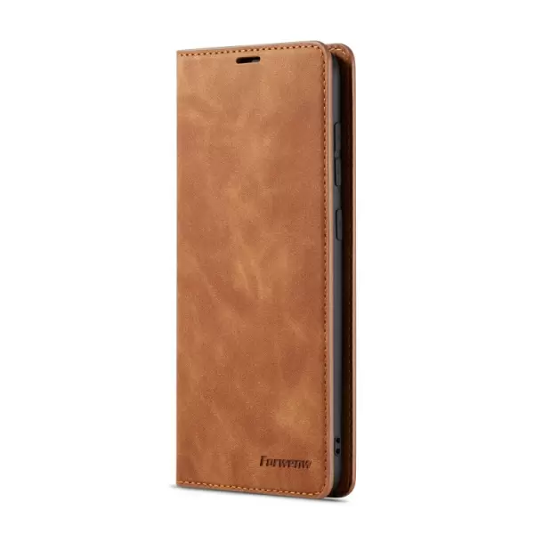 Nahkakotelo Samsung Galaxy A70 (ruskea)