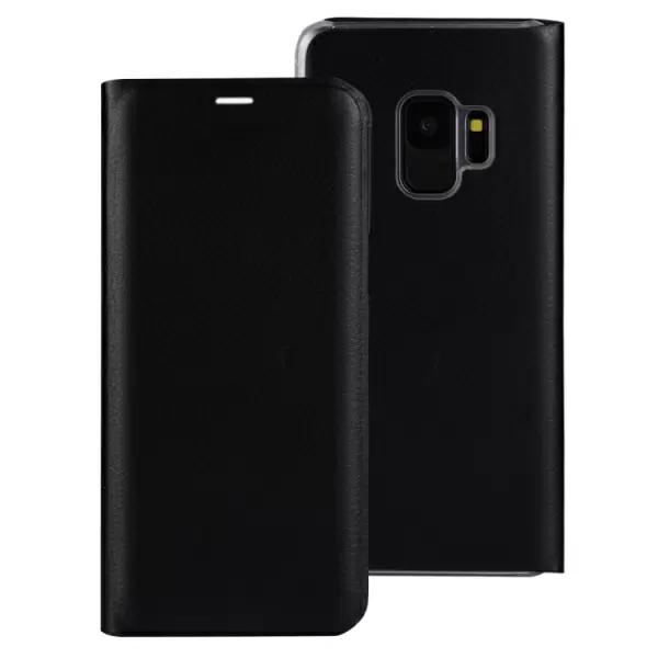 Samsung Galaxy S9 nahkakotelo (musta)