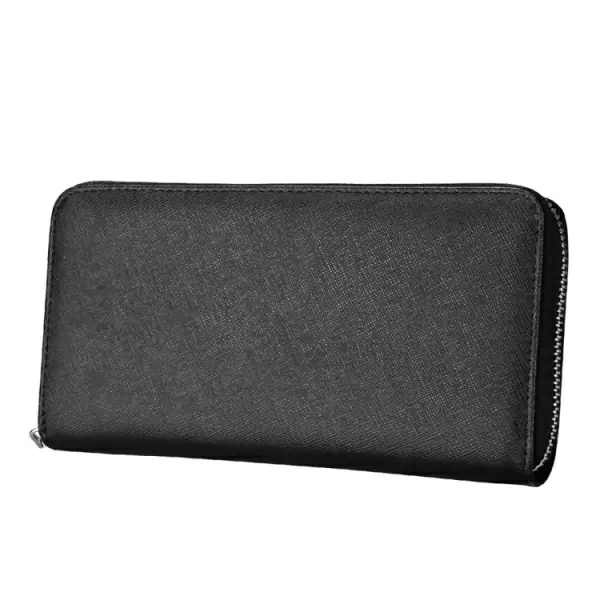 Antimagneettinen RFID nahkalompakko (Musta)