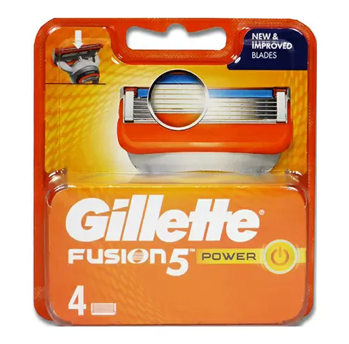 Gillette Fusion Power -partaterät 4 kpl paketti 