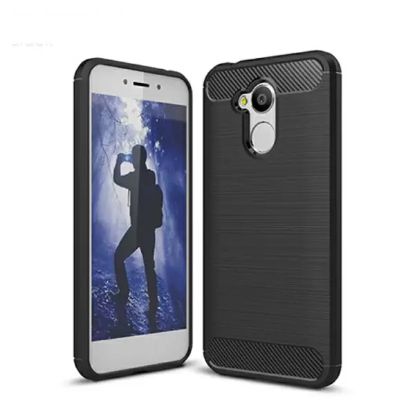 Huawei Honor 6A hiilikuitu suojakuori (musta)