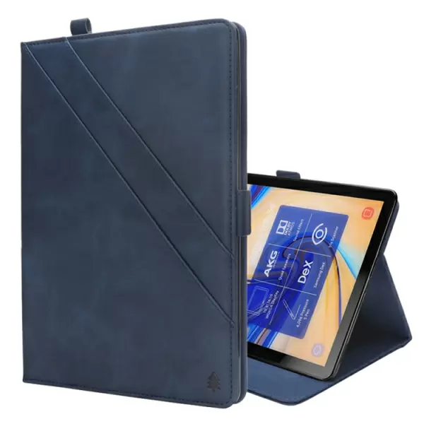 Samsung Galaxy Tab S4 10,5 tuumaa - nahkainen suojakotelo (sininen)