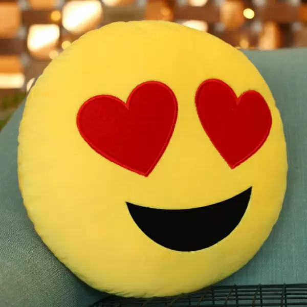 Ihastuneet kasvot Emoji-tyyny