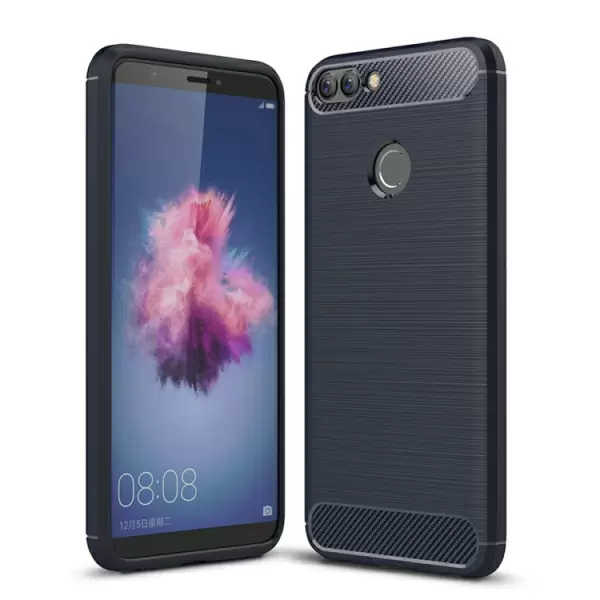 Huawei P smart hiilikuitu suojakuori (tummansininen)